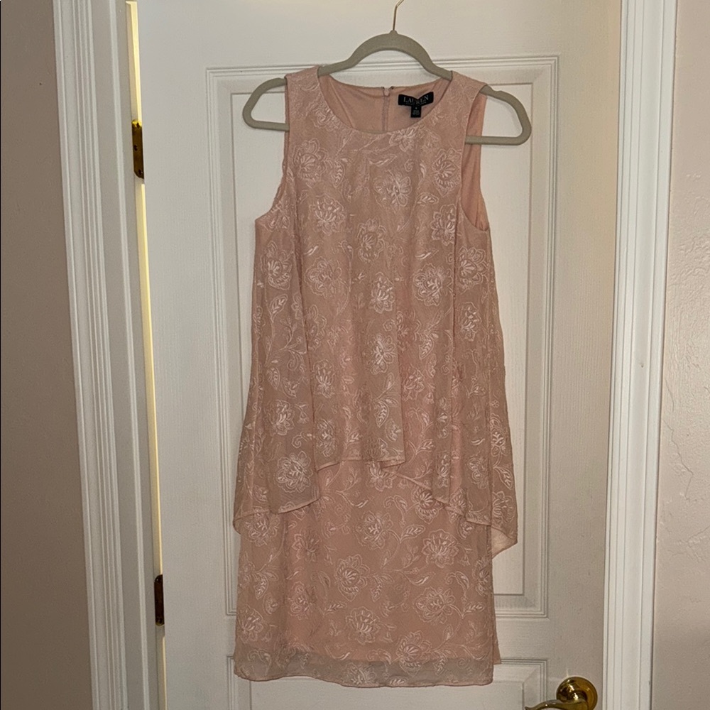 Elegant Pink Sleeveless Dress